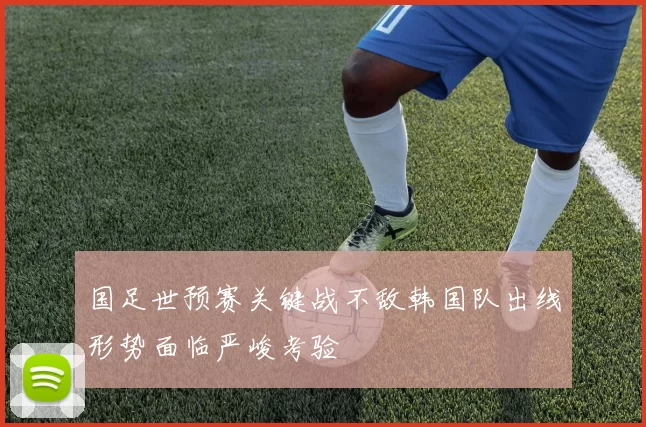 国足世预赛关键战不敌韩国队出线形势面临严峻考验